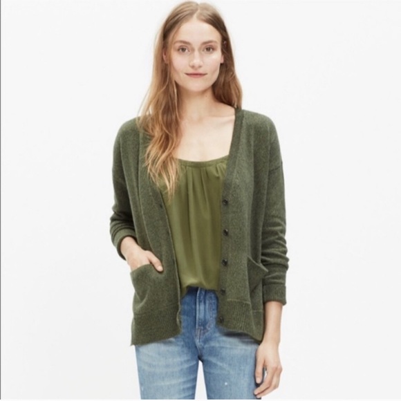 Madewell V Neck Lightweight Knit Cardigan Sweater - Picture 3 of 8